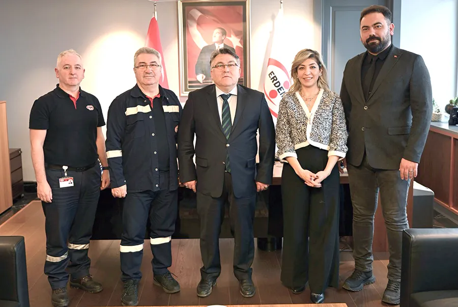 Rektör Özölçer’den ERDEMİR Genel Müdürü Peker’e ziyaret