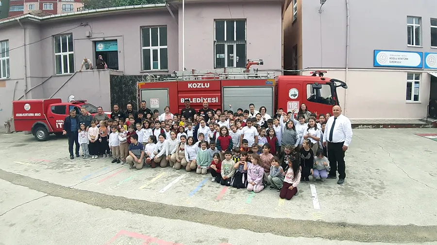 Kozlu İtfaiyesi miniklere deprem eğitimi verdi