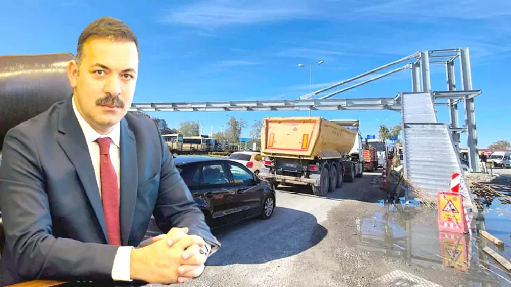 Çağlayan üst geçitle ilgili konuştu: Top, Zonguldak Belediyesi’nde…