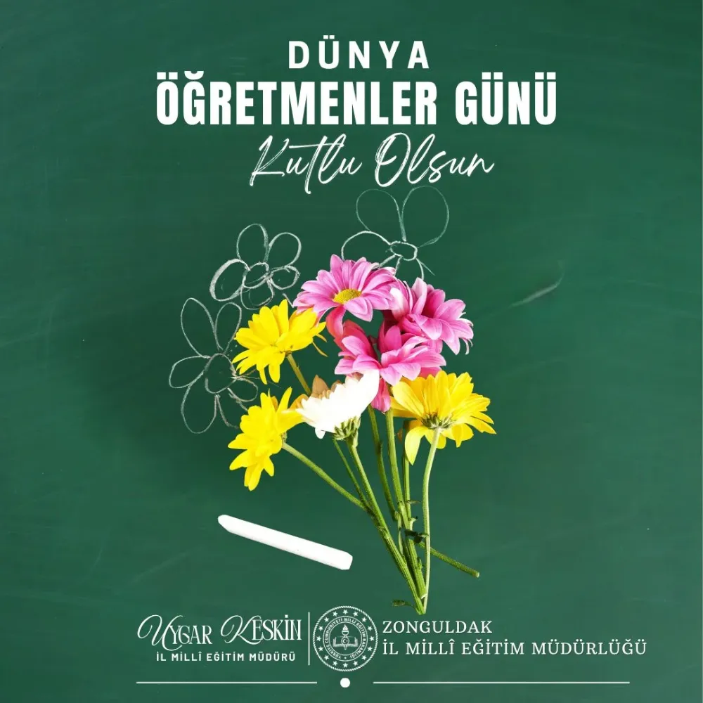 Zonguldak İl Millî Eğitim Müdürlüğü’nden 5 Ekim Dünya Öğretmenler Günü mesajı