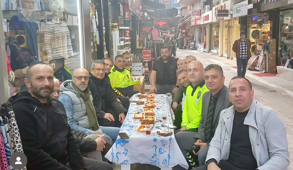 Emniyet Müdürü Ergen esnaflarla kahvaltıda buluştu