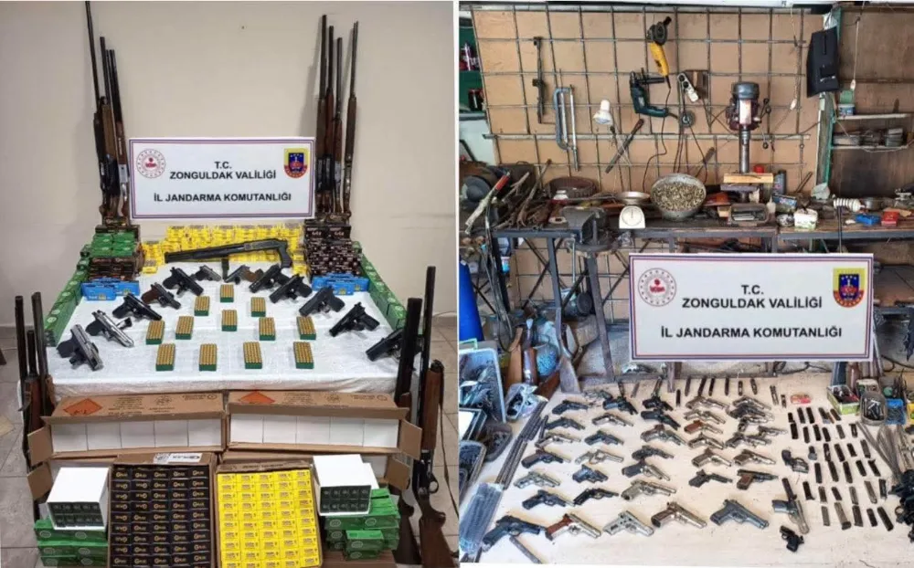 ZONGULDAK’TA SİLAH KAÇAKÇILIĞINA BÜYÜK DARBE: 7 ŞÜPHELİ YAKALANDI