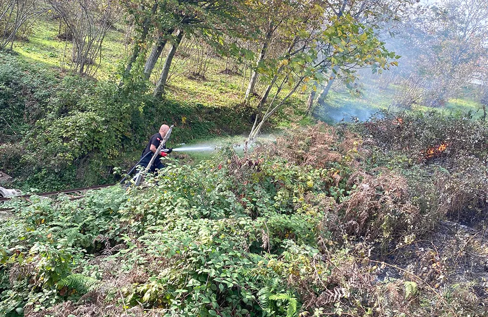 Seyfetler Köyü’nde yangın çıktı