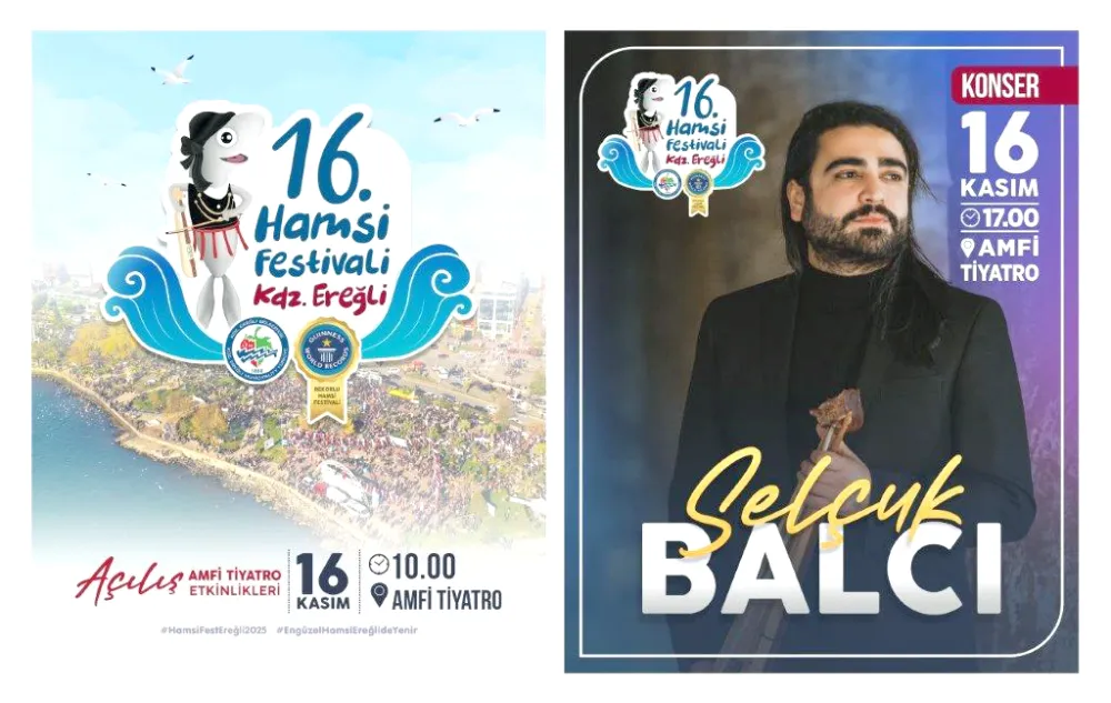 Ereğli Hamsi Festivali, 16 Kasım’da yapılacak... Selçuk Balcı sahne alacak...