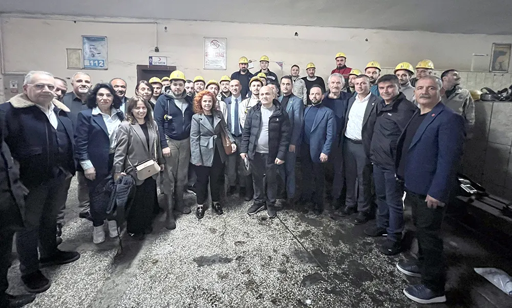 CHP’liler Kozlu’da madenciyle buluştu