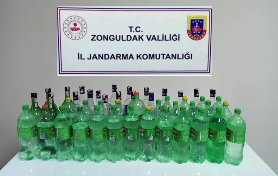 Sahte alkol üretirken yakalandı