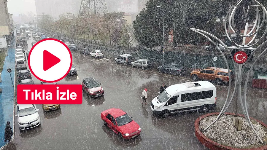 Kozlu’da lapa lapa kar yağıyor…