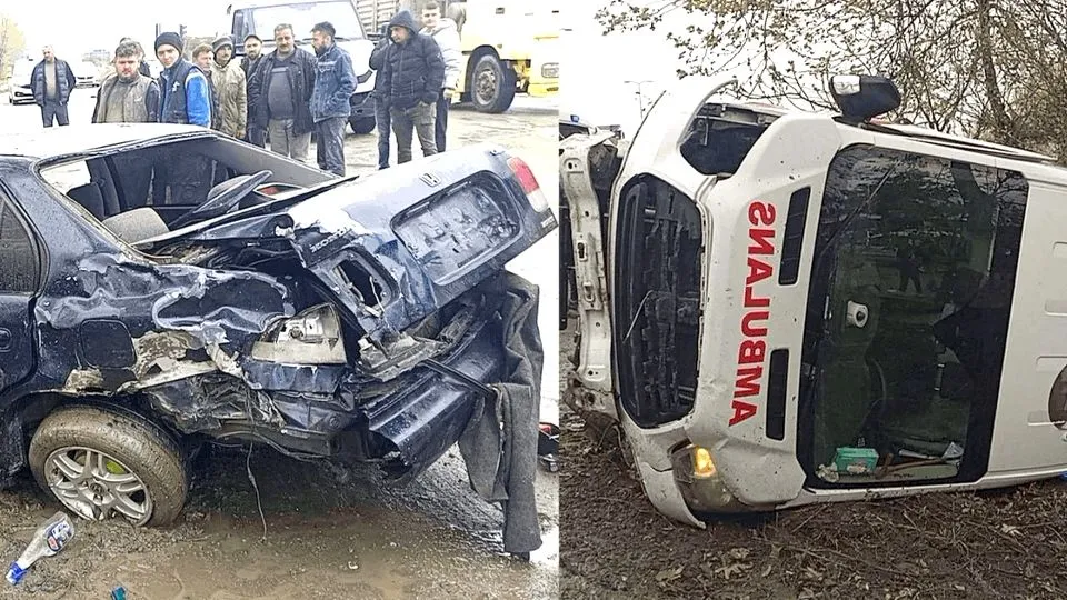 Feci kaza... Ambulans ile otomobil çarpıştı… Çok sayıda yaralı var…