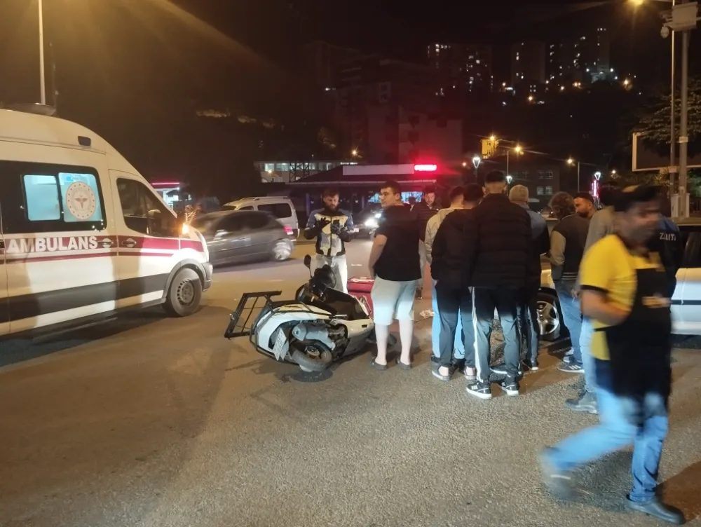 Kozlu’da otomobil ile motosiklet çarpıştı: 1 yaralı