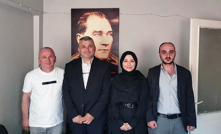 DEVA Partili heyetten Çınar Gazetesi’ne ziyaret