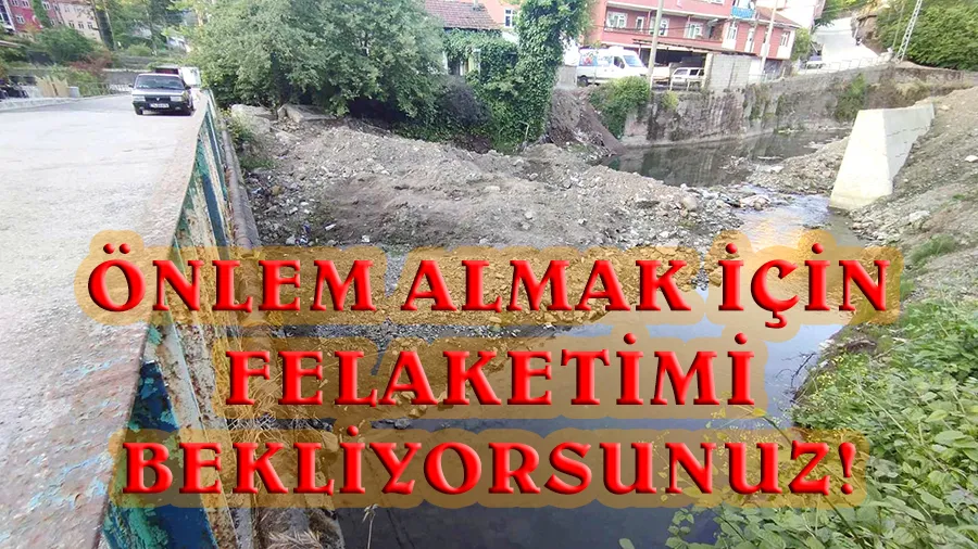 Kozlu tehdit altında… Dere yatağı alarm veriyor…
