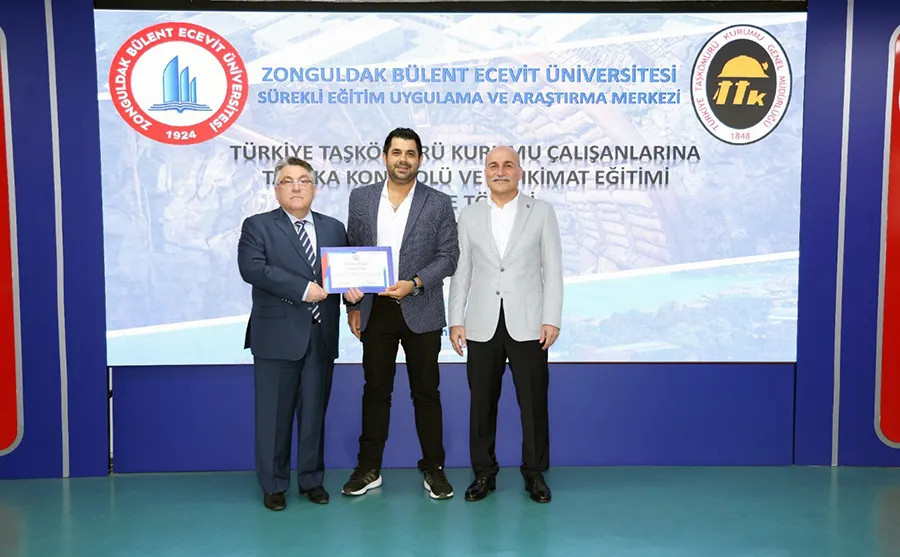 Madenlerde Tabaka Kontrolü ve Tahkimat Eğitimi Belge Töreni gerçekleşti