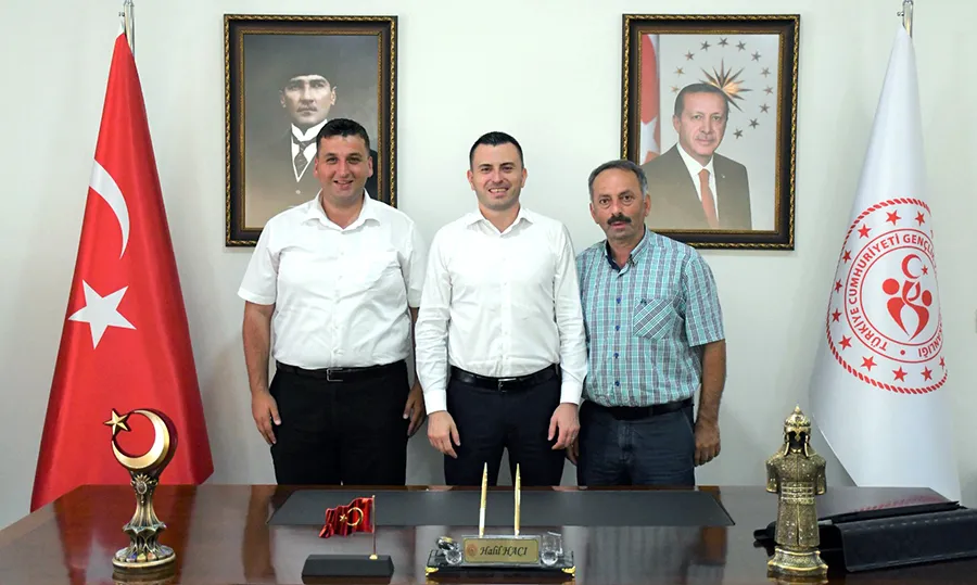 Kozlulu muhtarlardan, İl Müdürüne ziyaret