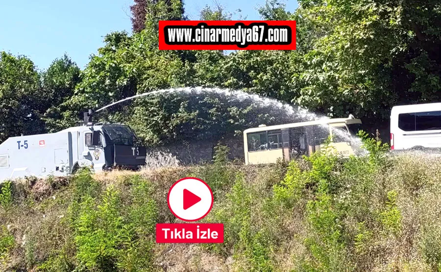Polis TOMA’yla alevlere müdahale etti