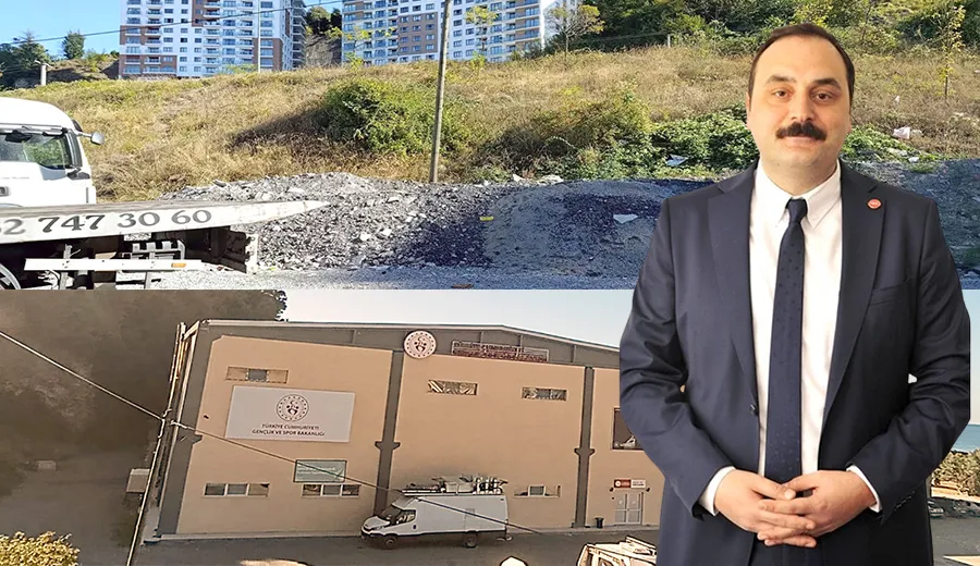 Kozlu Spor Salonuna ulaşım için merdiven şart
