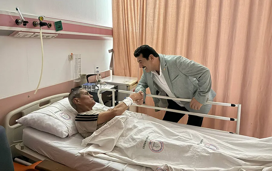 AK Partili Avcı hastaları ziyaret etti
