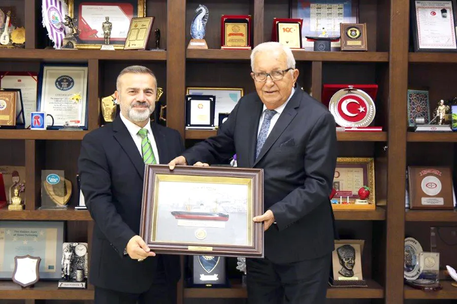 ERDEMİR Genel Müdürü Şaban Yacızı, Başkan Halil Posbıyık’ı ziyaret etti